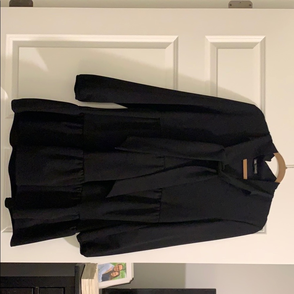 Zara Dress with Tie at Neck